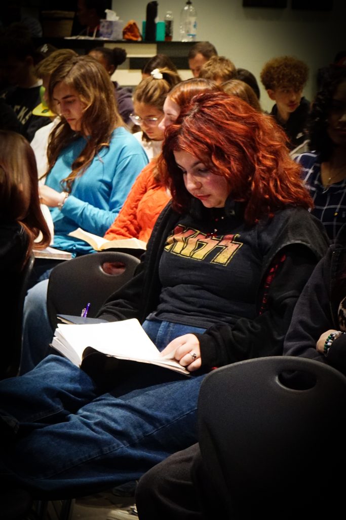 Students at youth group in Las Vegas